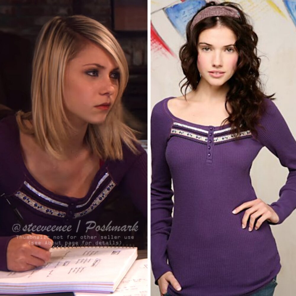 RARE Free People Jacquard Thermal Henley ASO Jenny Humphrey
